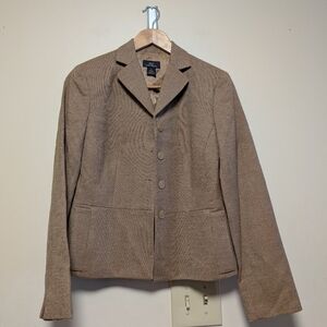 Brooks Brothers 346 Women’s Wool Blazer Size 6 Neutral Brown